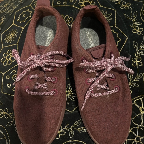 Allbirds W8 Maroon Tuke Jam Comfort Shoes Sneakers Washable Wool Runners - Picture 7 of 8